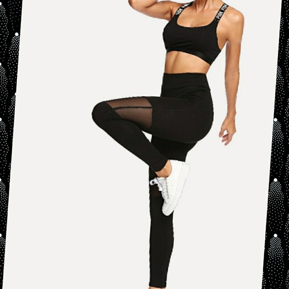 Super Soft Mesh Insert Leggings - Picture 6 of 7